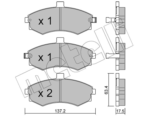 Remblokset Metelli 22-0504-0