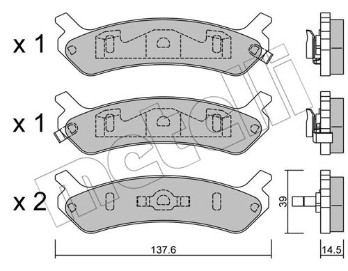 Remblokset Metelli 22-0505-0