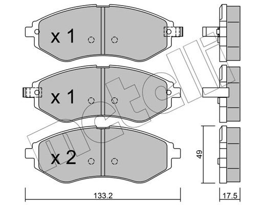 Remblokset Metelli 22-0508-1