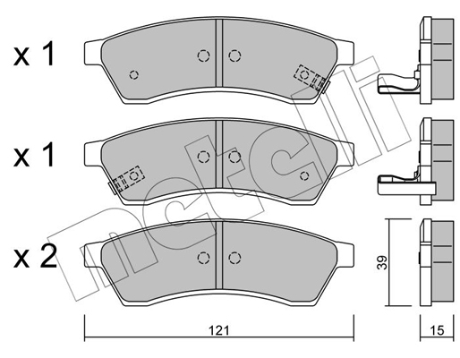 Remblokset Metelli 22-0510-1