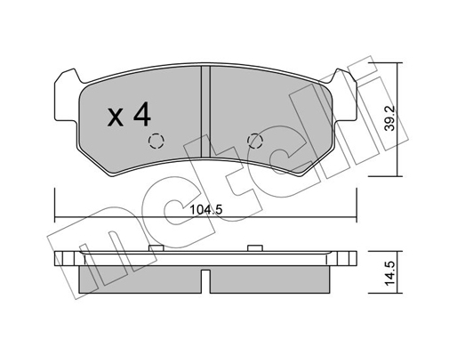 Remblokset Metelli 22-0511-0