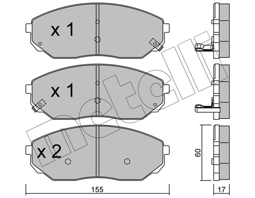 Remblokset Metelli 22-0515-0