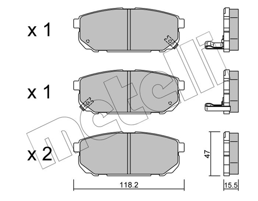 Remblokset Metelli 22-0516-0