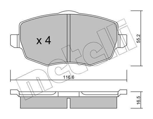 Remblokset Metelli 22-0528-0