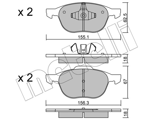 Remblokset Metelli 22-0534-0