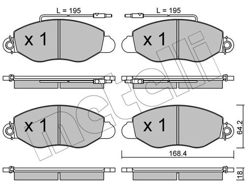 Remblokset Metelli 22-0536-1