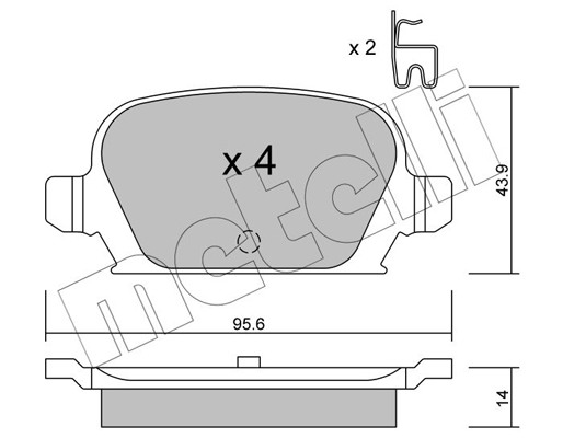 Remblokset Metelli 22-0541-0