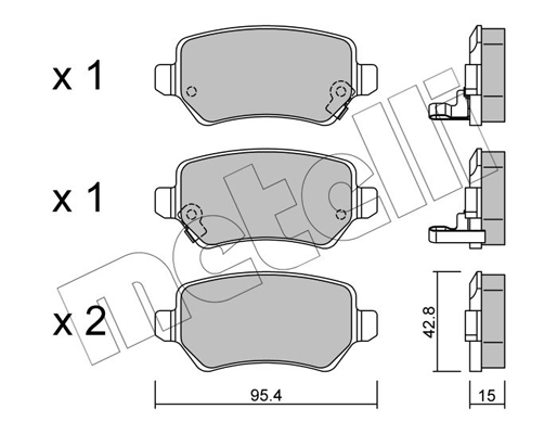 Remblokset Metelli 22-0542-0