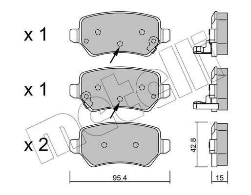 Remblokset Metelli 22-0542-2