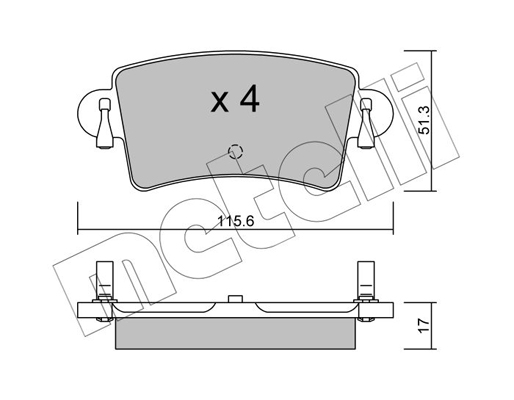 Remblokset Metelli 22-0546-0