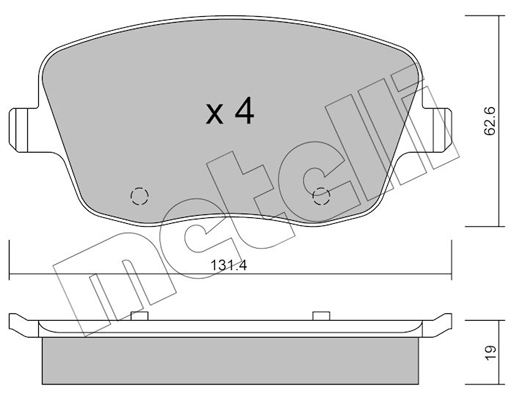 Remblokset Metelli 22-0547-0