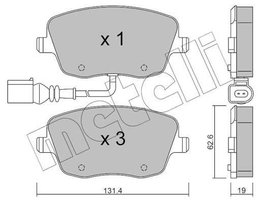 Remblokset Metelli 22-0547-1