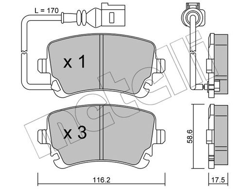 Remblokset Metelli 22-0554-0