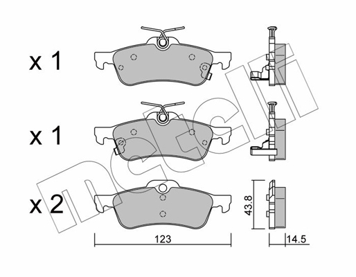 Remblokset Metelli 22-0556-1