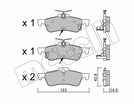 Remblokset Metelli 22-0556-2