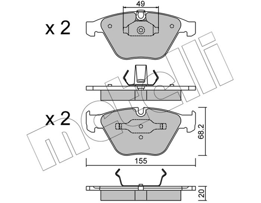 Remblokset Metelli 22-0558-0