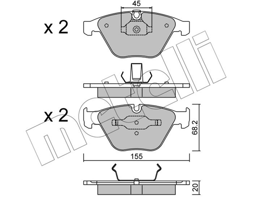 Remblokset Metelli 22-0558-4