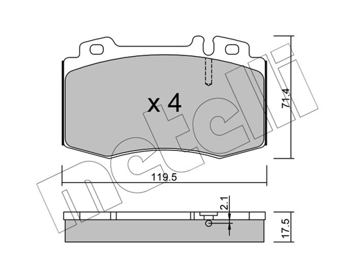 Remblokset Metelli 22-0563-0