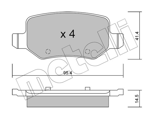 Remblokset Metelli 22-0565-0