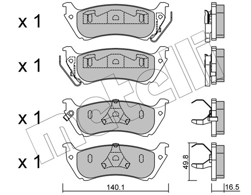Remblokset Metelli 22-0570-0