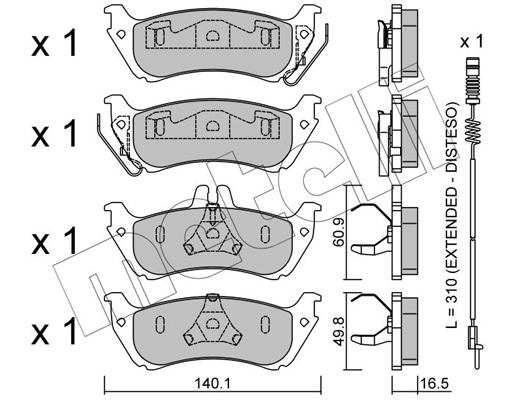 Remblokset Metelli 22-0570-1K