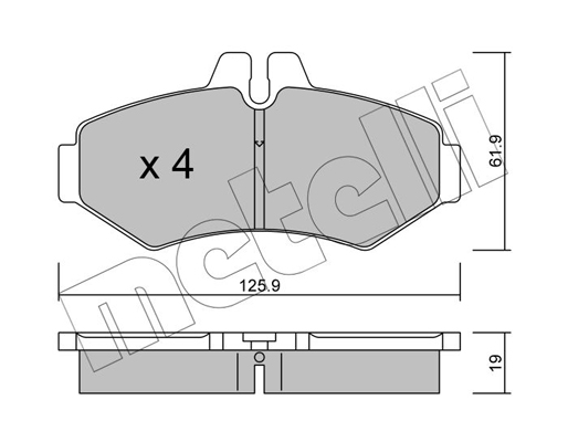 Remblokset Metelli 22-0572-0