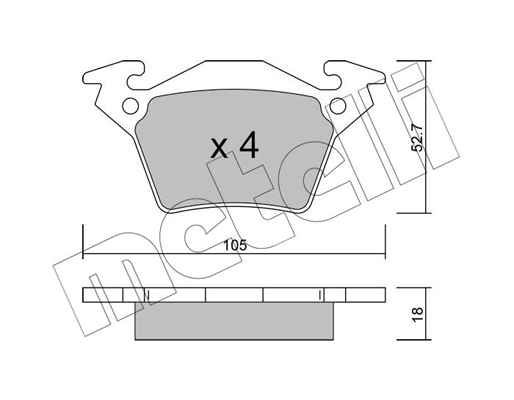 Remblokset Metelli 22-0574-0