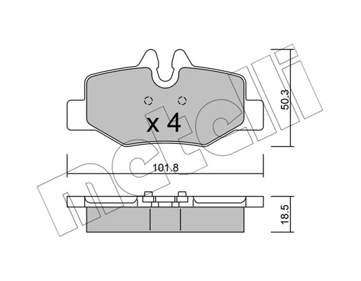 Remblokset Metelli 22-0576-0