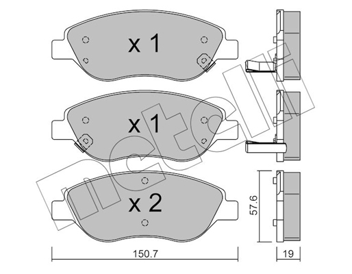 Remblokset Metelli 22-0577-2