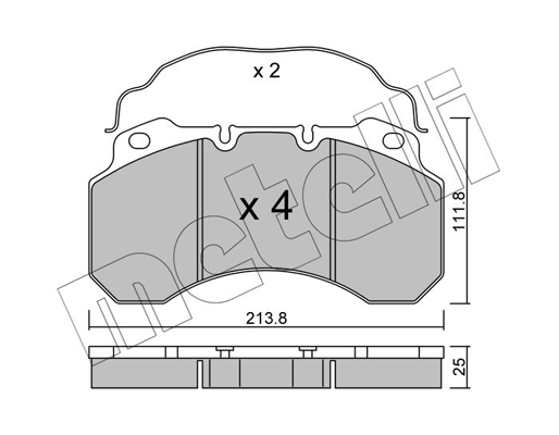 Remblokset Metelli 22-0588-0