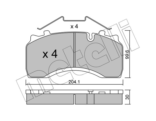 Remblokset Metelli 22-0590-0