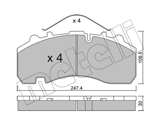 Remblokset Metelli 22-0596-0