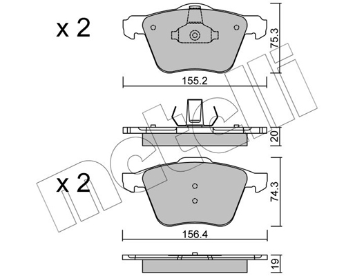 Remblokset Metelli 22-0599-1