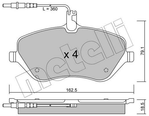 Remblokset Metelli 22-0601-0