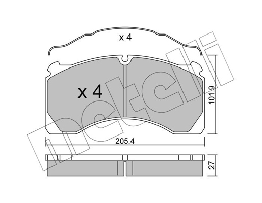 Remblokset Metelli 22-0603-0