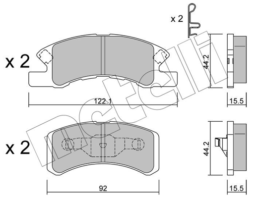 Remblokset Metelli 22-0605-0