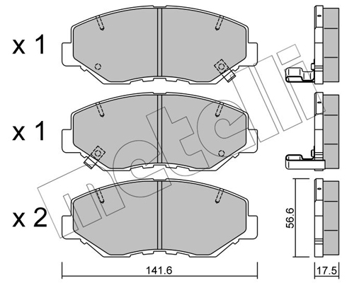 Remblokset Metelli 22-0606-0