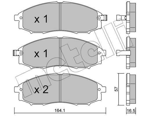 Remblokset Metelli 22-0611-0