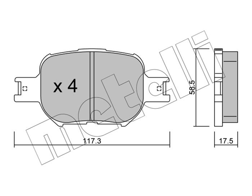 Remblokset Metelli 22-0614-0