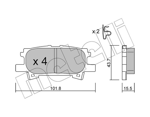 Remblokset Metelli 22-0619-0