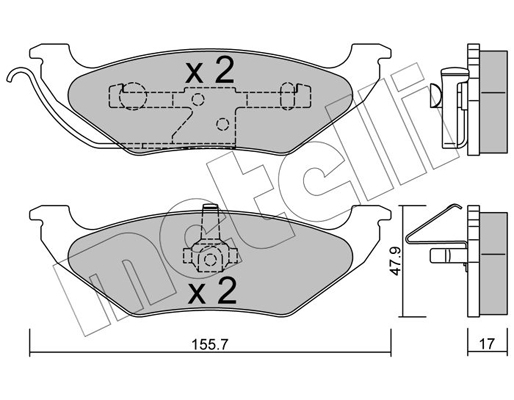 Remblokset Metelli 22-0624-0