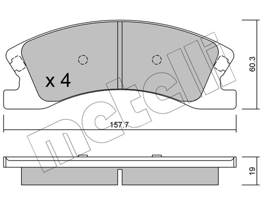 Remblokset Metelli 22-0626-0