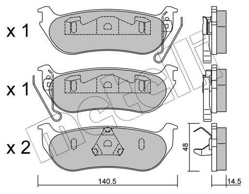 Remblokset Metelli 22-0627-0