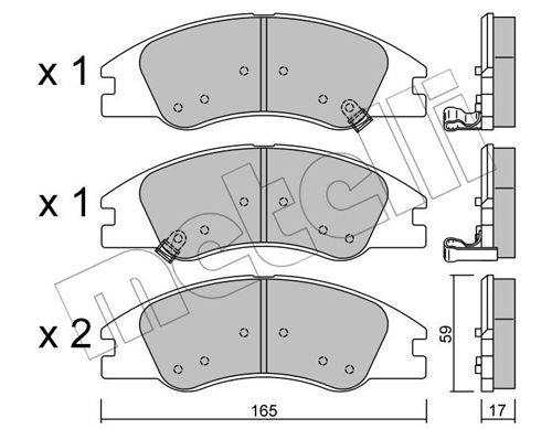 Remblokset Metelli 22-0630-0