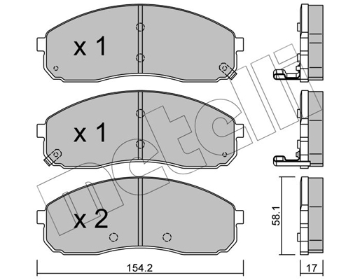 Remblokset Metelli 22-0631-0