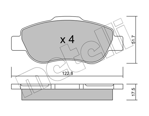 Remblokset Metelli 22-0638-0