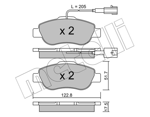 Remblokset Metelli 22-0638-2