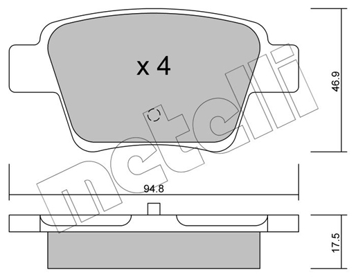 Remblokset Metelli 22-0639-0