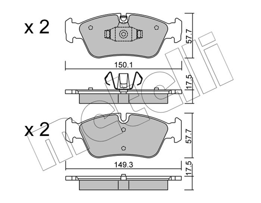 Remblokset Metelli 22-0640-0