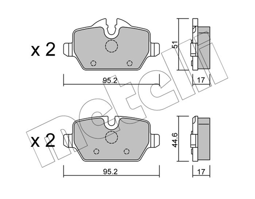 Remblokset Metelli 22-0641-0